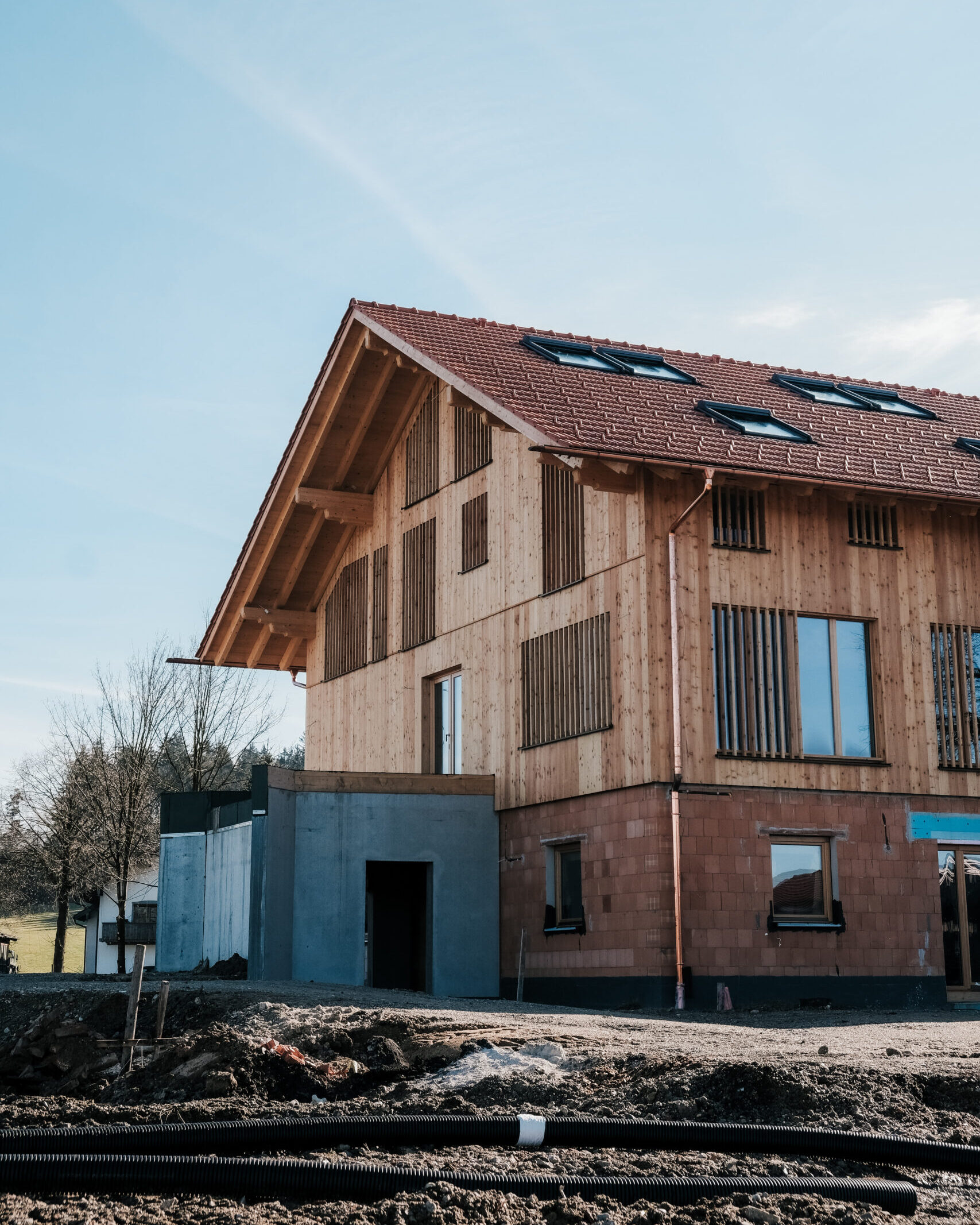 Der WOLFEICHERHOF während der Bauphase